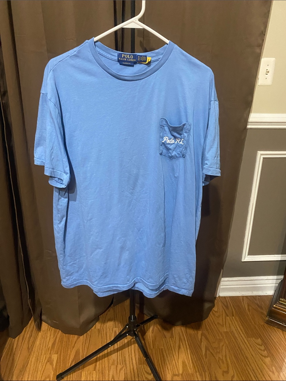 Polo by Ralph Lauren Sky Blue Pocket Tee